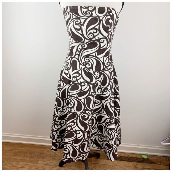 Anthropologie Tabitha Paisley Strapless Dress 10 - Picture 13 of 13